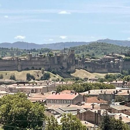 Ferienwohnung Le Panoramique - Sublime Vue Sur La Cite Carcassonne Exterior foto