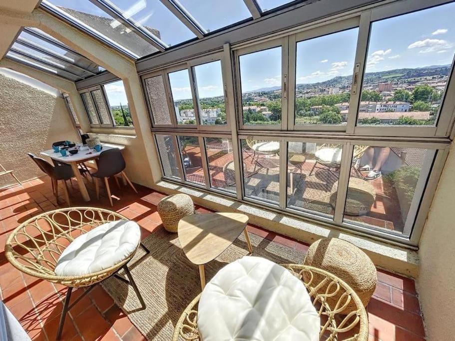 Ferienwohnung Le Panoramique - Sublime Vue Sur La Cite Carcassonne Exterior foto
