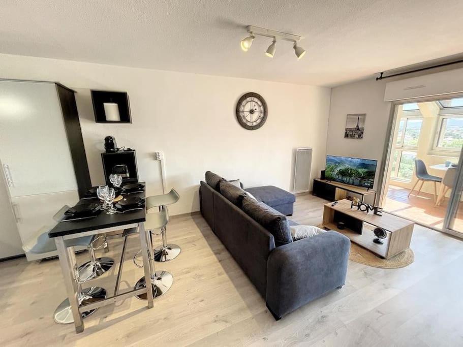 Ferienwohnung Le Panoramique - Sublime Vue Sur La Cite Carcassonne Exterior foto